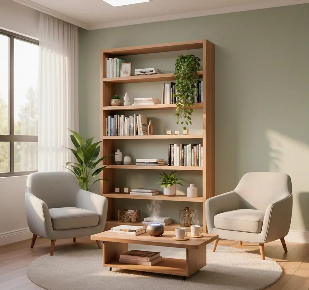 Consultório de psicologia acolhedor no Centro do Rio de Janeiro