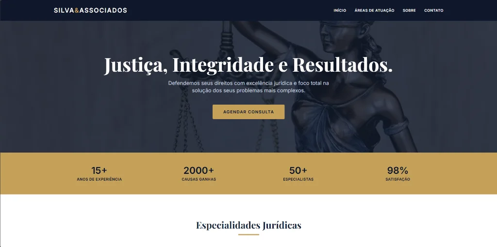 Site Institucional Direito