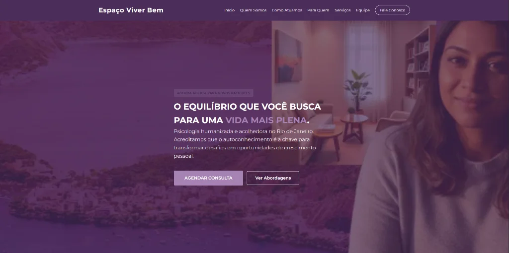 Landing Page Clínica Terapêutica