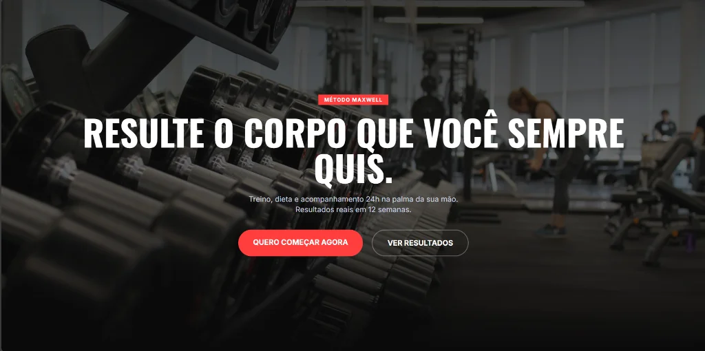 Página de Vendas Personal Trainer